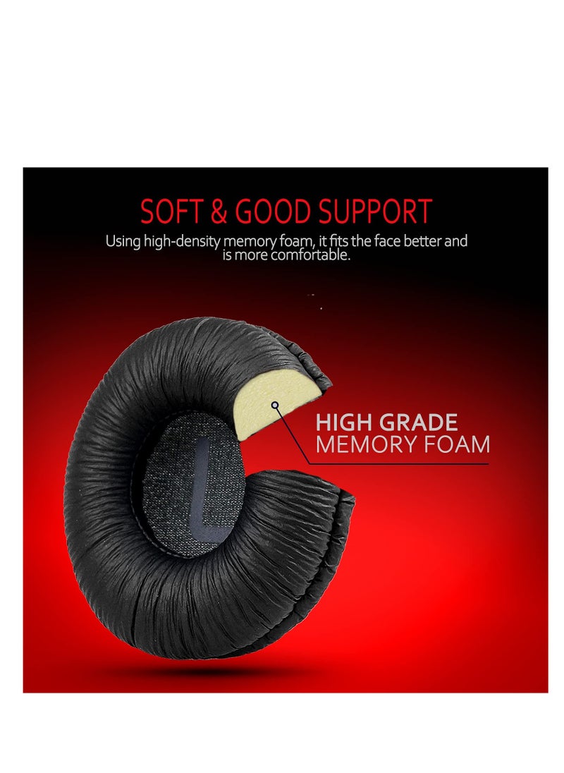 Universal Replacement Ear Pads for Sony MDR-ZX110/MDR-ZX330BT/V150/WH-CH500; JBL Tune 600bt/T500BT/T450BT u0026Many Other 70MM Round On-Ear Headphones(List Inside), Black, 1 Pair, Left and Right