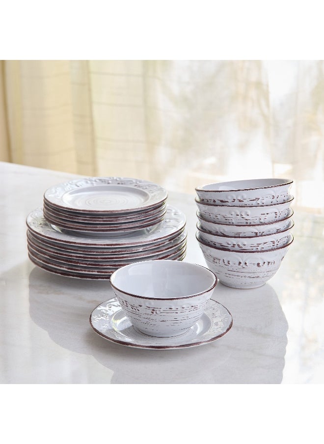 Eleganza Nuit 18-Piece Dinner Set - Serves 6