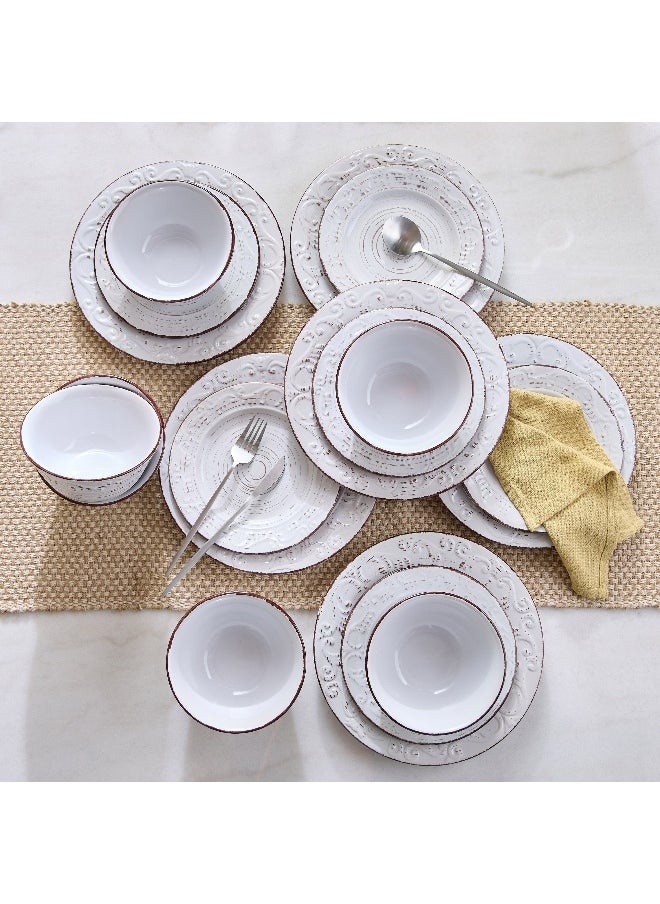 Eleganza Nuit 18-Piece Dinner Set - Serves 6