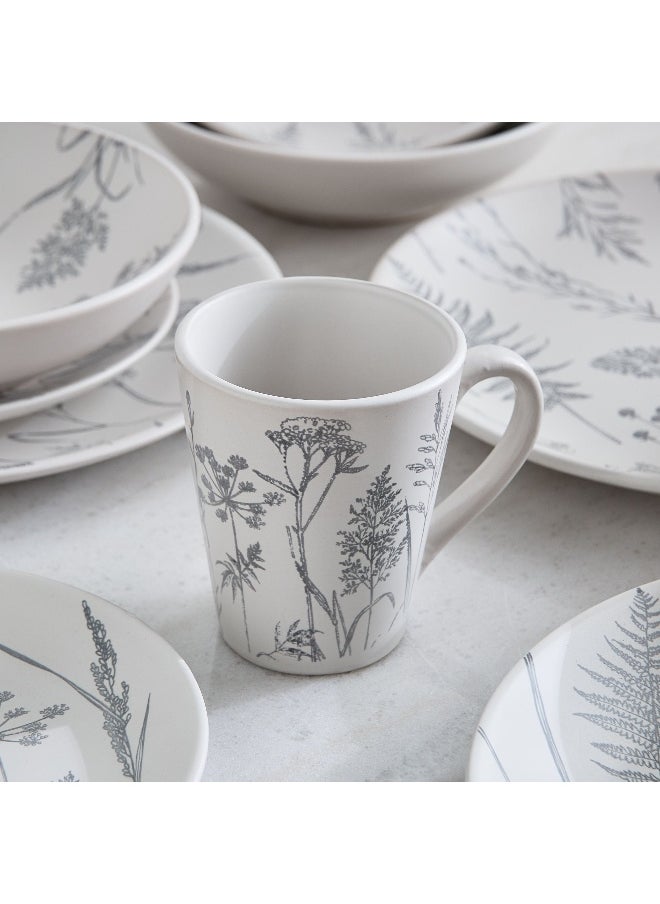 Eleganza 16-Piece Pad Print Dinner Set - Serves 4