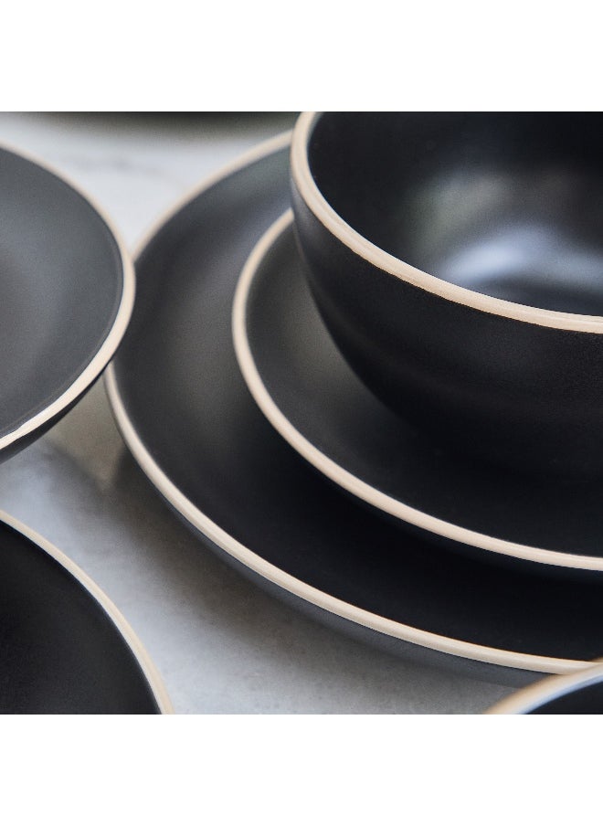 Eleganza 12-Piece Glaze Dinner Set - Serves 4