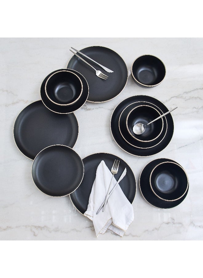 Eleganza 12-Piece Glaze Dinner Set - Serves 4