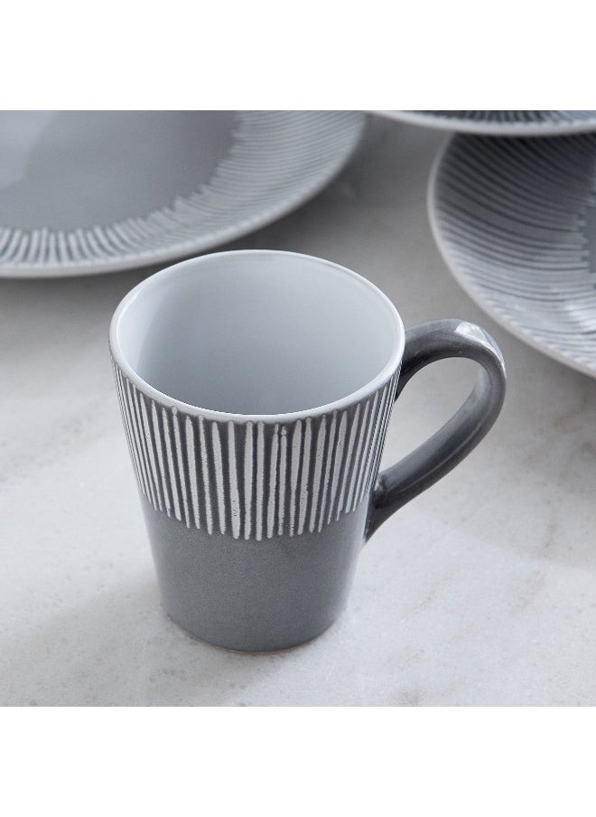 Elegenza 16-Piece Deboss Dinner Set - Serves 4