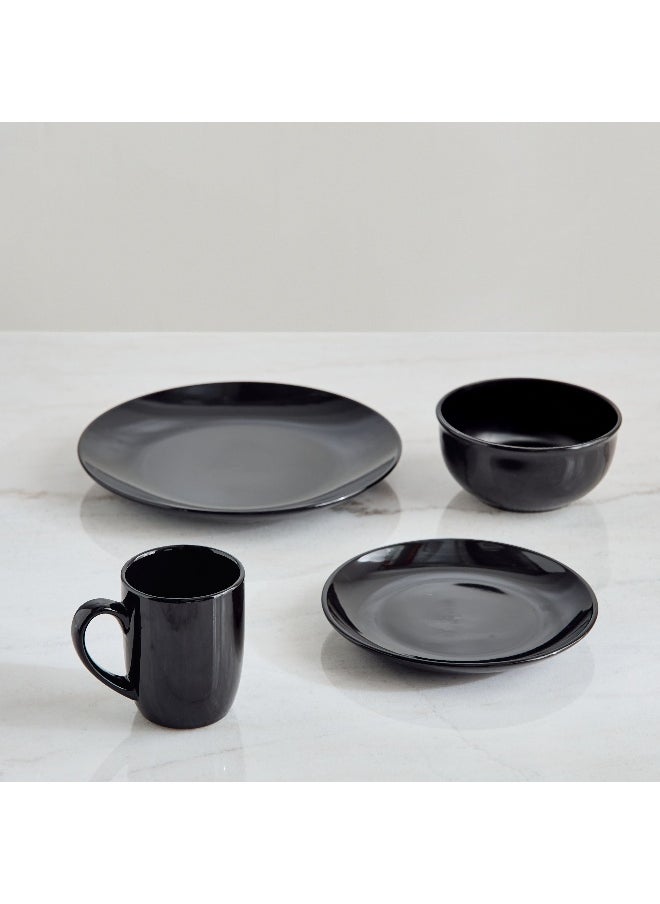 Eleganza 16-Piece Glossy Dinner Set - Serves 4