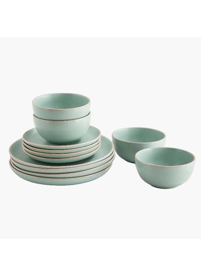 Elegenza 12-Piece Glaze Dinner Set - Serves 4
