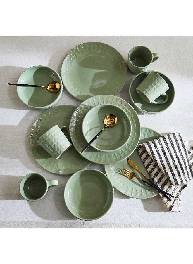Eleganza Ebony 12-Piece Dinner Set - Serves 4