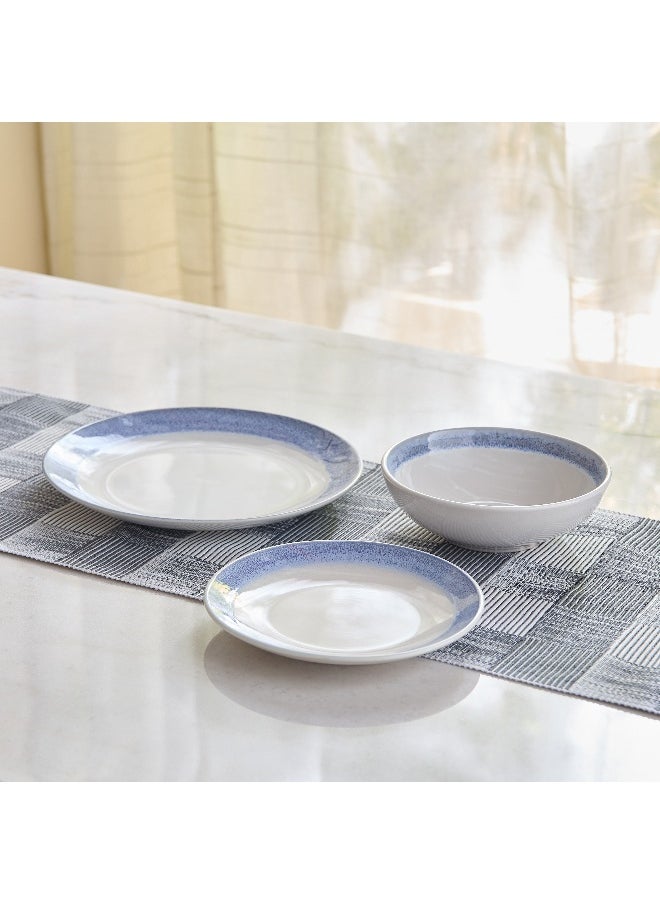 Eleganza Swirl 18-Piece Dinner Set - Serves 6
