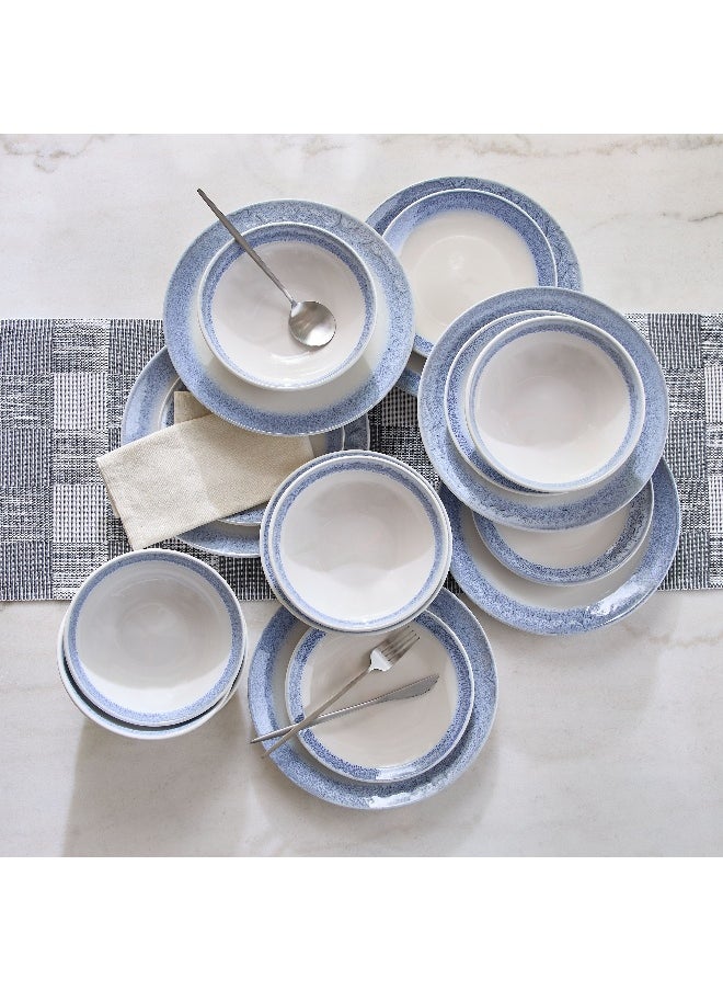 Eleganza Swirl 18-Piece Dinner Set - Serves 6