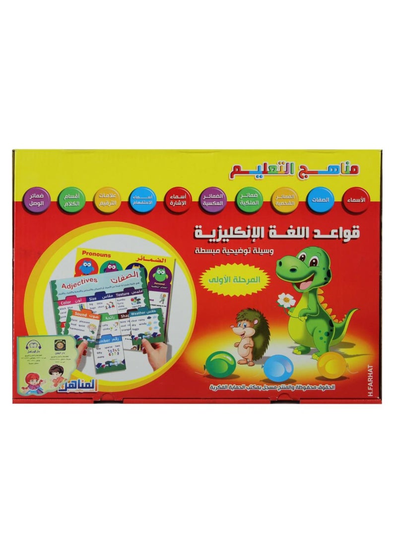 English grammar first stage educational puzzle