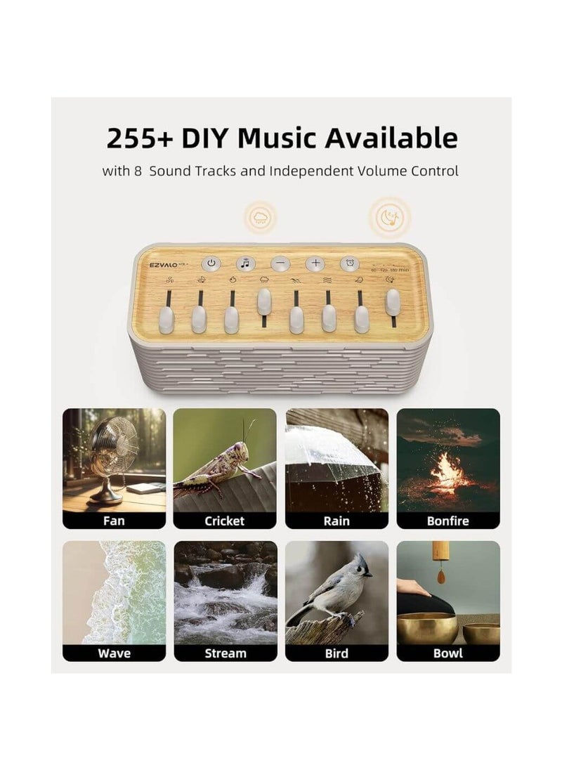 Ezvalo Sound Machine Bluetooth Speaker with 255+ Mixing Options | Night Light |Sleep Timer