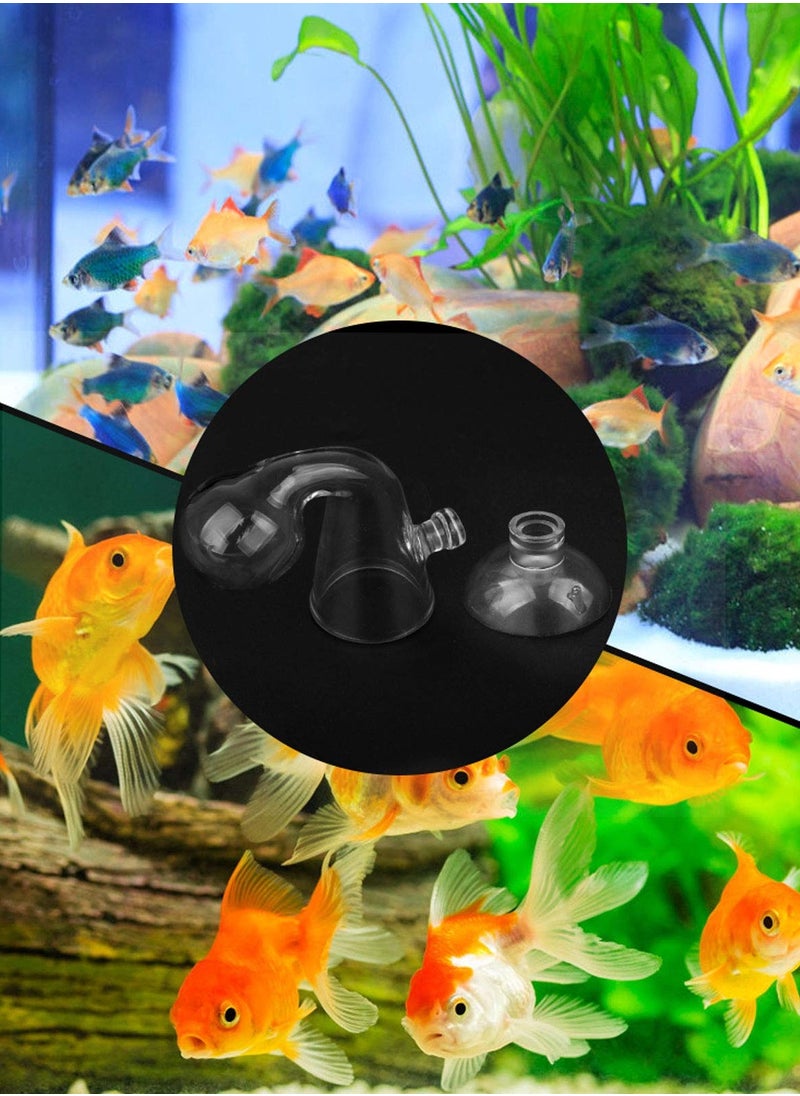 2 Pack CO2 Drop Checker, Aquarium CO2 Tester Monitor CO2 Glass Drop Checker Aquarium CO2 Detector for Planted Fish Tank