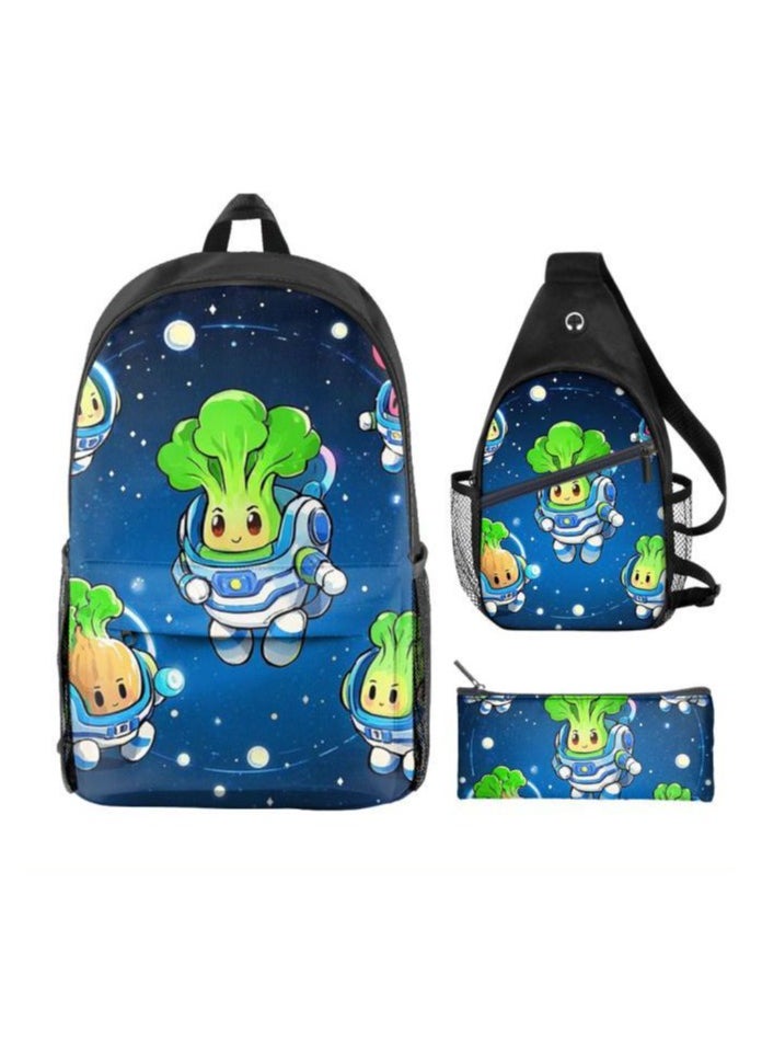 Universal cartoon new three-piece schoolbag - 659