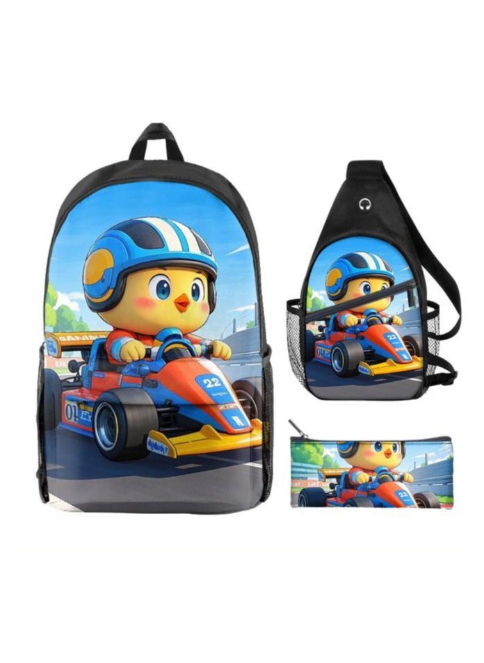 Universal cartoon new three-piece schoolbag - 657