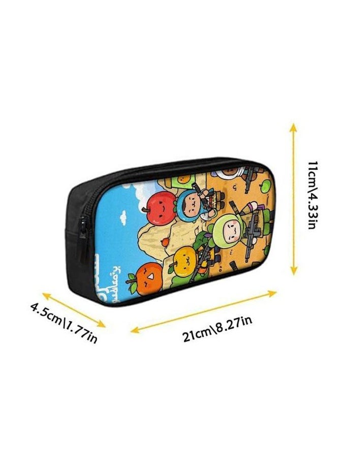 Cartoon three-piece schoolbag with zipper - 879