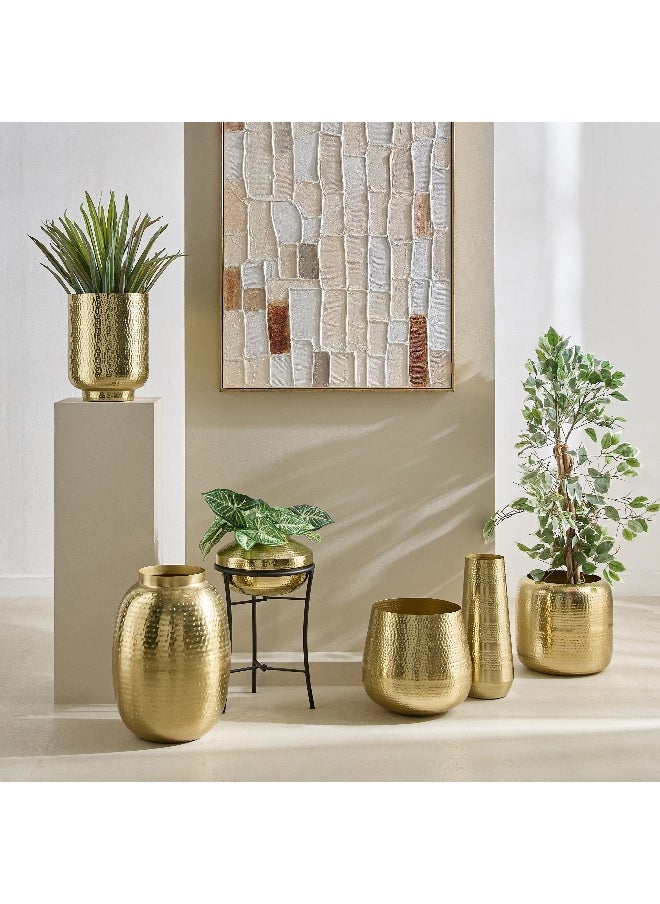 Avya Metal Hammered Floor Vase - 17x17x42 cm