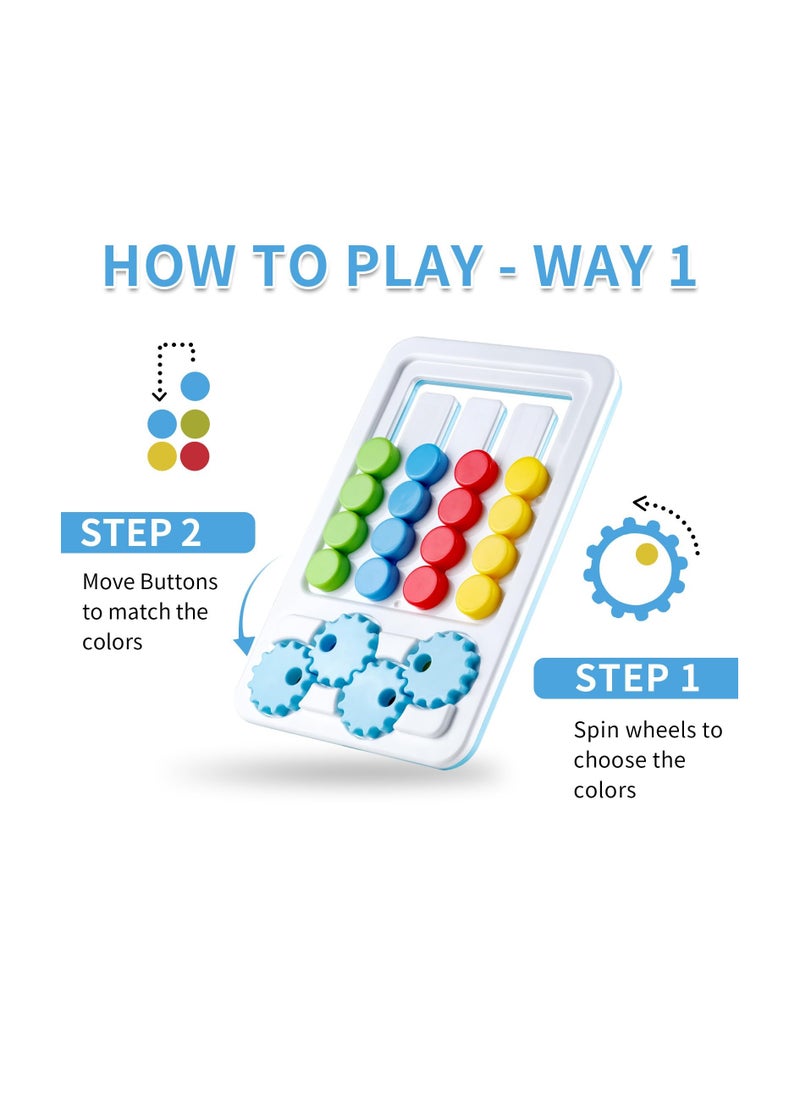 Color Matching Puzzle Toys, Montessori Learning Toys u0026 Color Sorting Early Education, STEM Toys Brain Teasers Game, Travel Learning Gift Toys for Kids Ages 3 +, Brain Teasers Logic Game