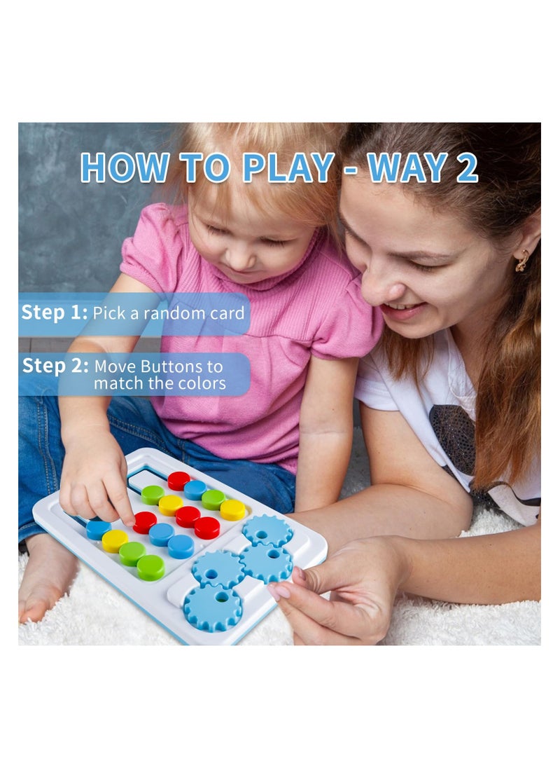Color Matching Puzzle Toys, Montessori Learning Toys u0026 Color Sorting Early Education, STEM Toys Brain Teasers Game, Travel Learning Gift Toys for Kids Ages 3 +, Brain Teasers Logic Game