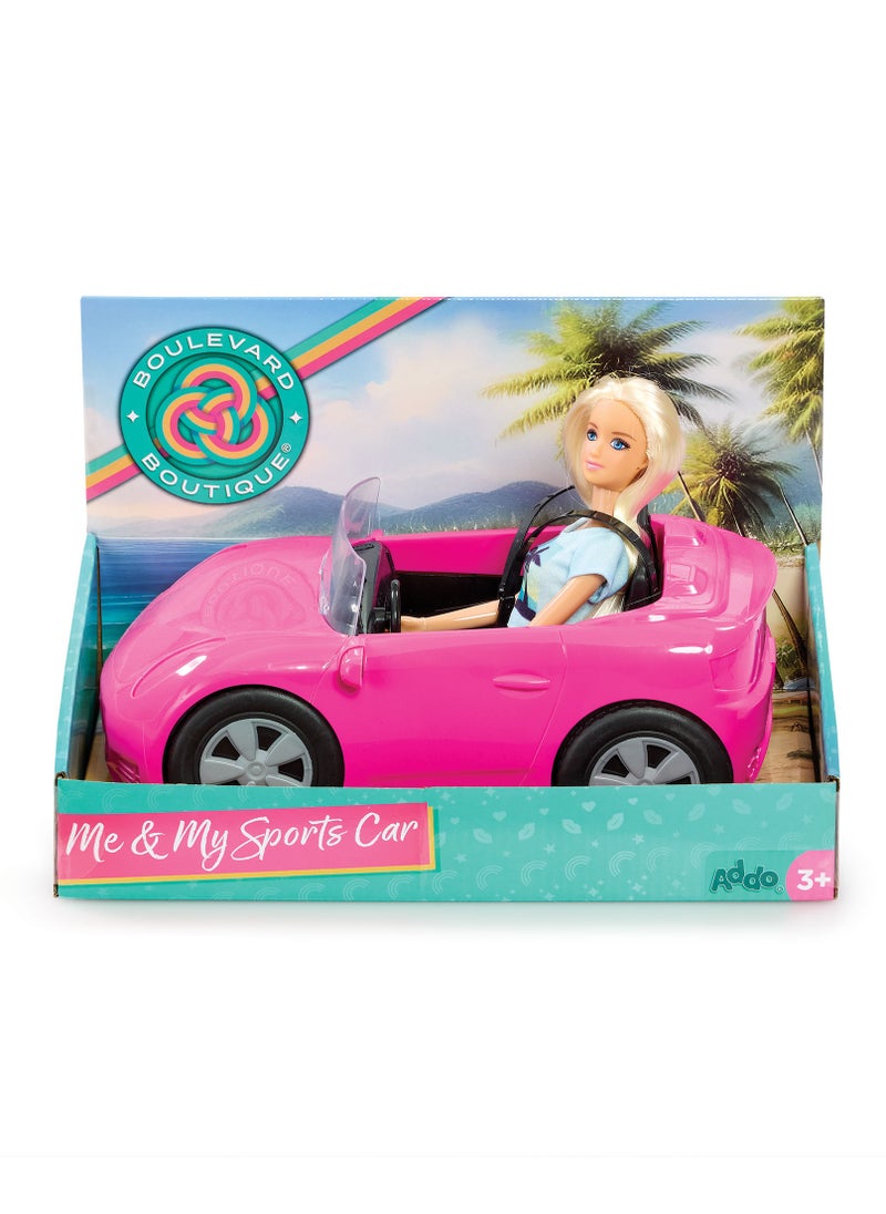 Addo Boulevard Boutique Me & My Sports Car | Fashion Doll | Dress Up Role Play | | Perfect Gift for Girls