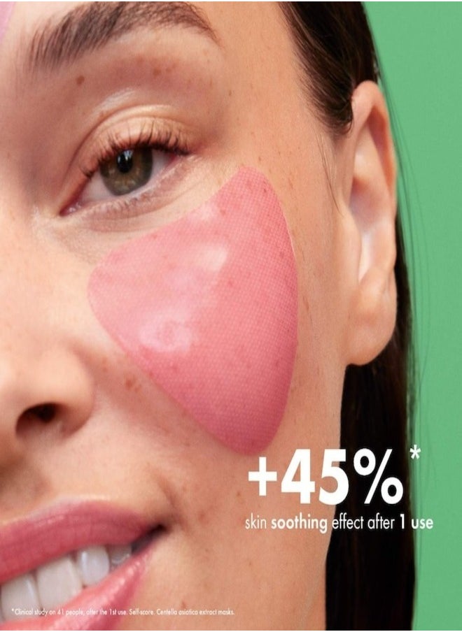 Sephora Collection Micro Masks – Ultra-Thin Soothing Hydrogel Face Masks with Centella Asiatica Extract for Calming & Redness Relief (3pcs Set)