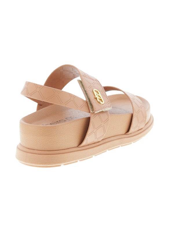 Beira Rio Ladies Flat Sandals Nude | Made In Brazil