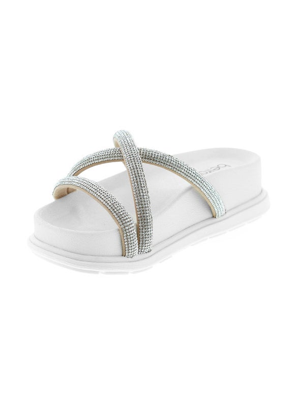 Beira Rio Ladies Flat Sandals Off White | Made In Brazil