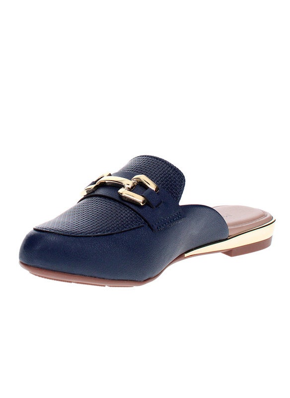 Modare Ladies Flat Sandals Navy Blue | Made In Brazil