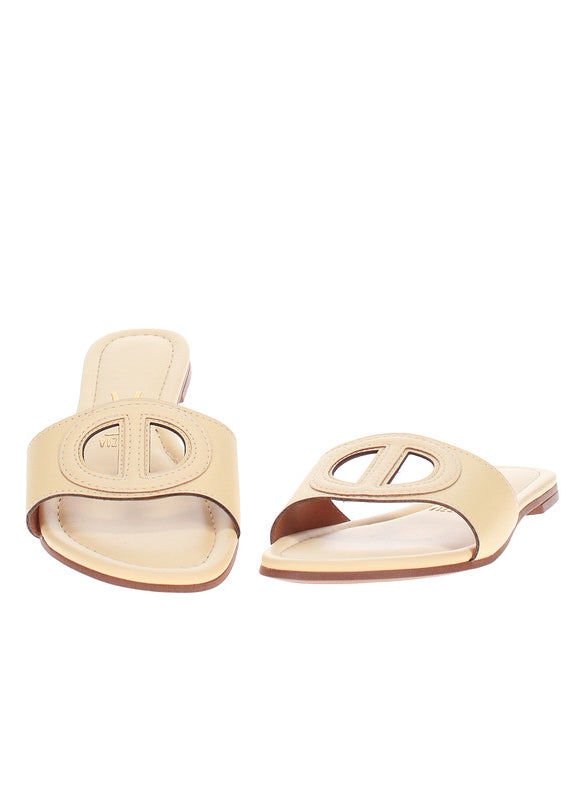 Vizzano Ladies Flat Sandals Yellow | Made In Brazil