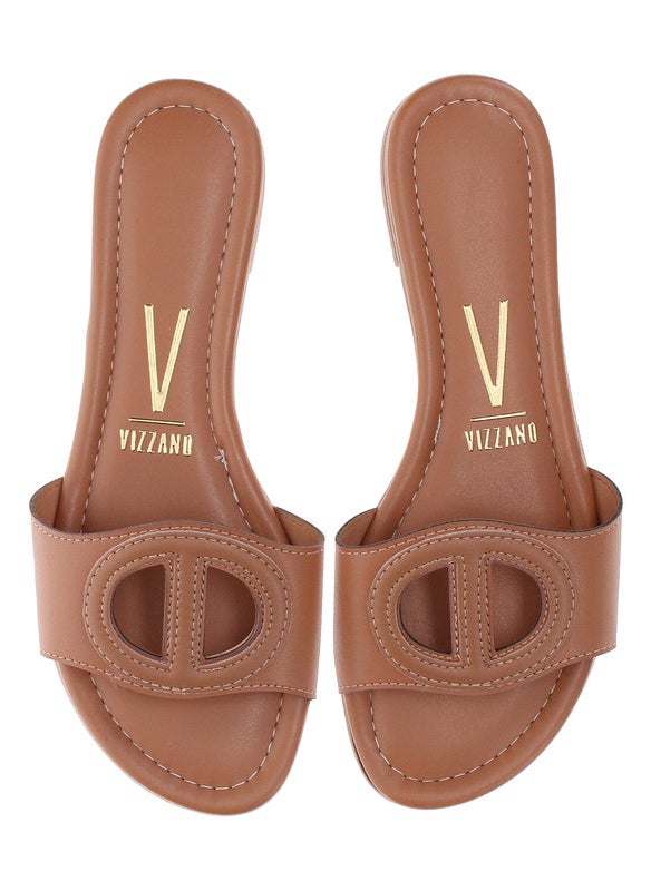 Vizzano Ladies Flat Sandals Brown | Made In Brazil