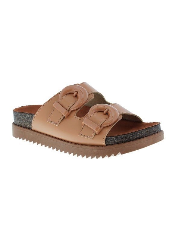Moleca Ladies Flat Sandals Nude | Made In Brazil