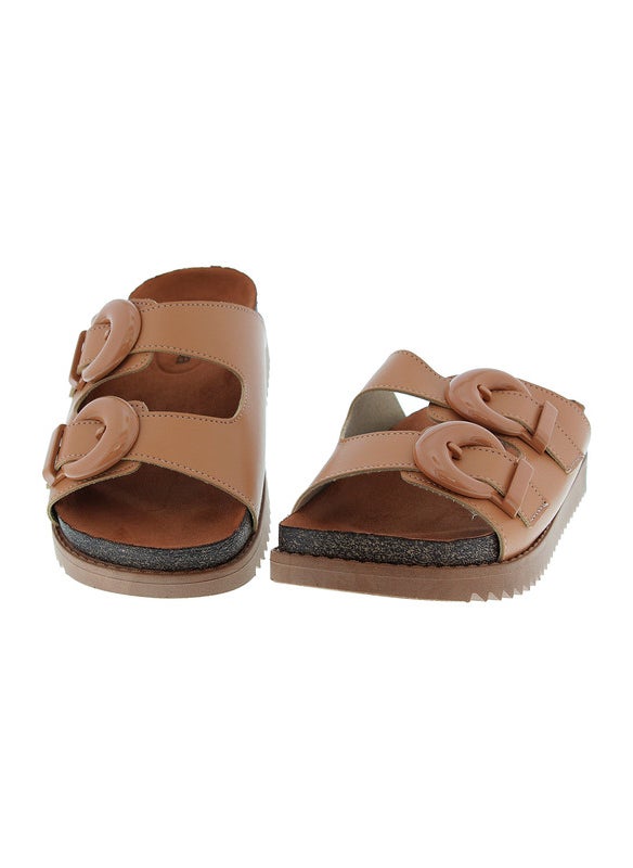 Moleca Ladies Flat Sandals Nude | Made In Brazil