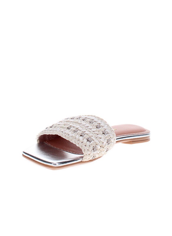 Vizzano Ladies Flat Sandals Off White | Made In Brazil