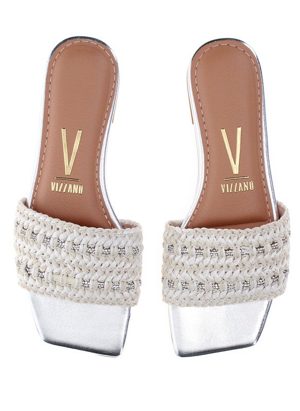 Vizzano Ladies Flat Sandals Off White | Made In Brazil