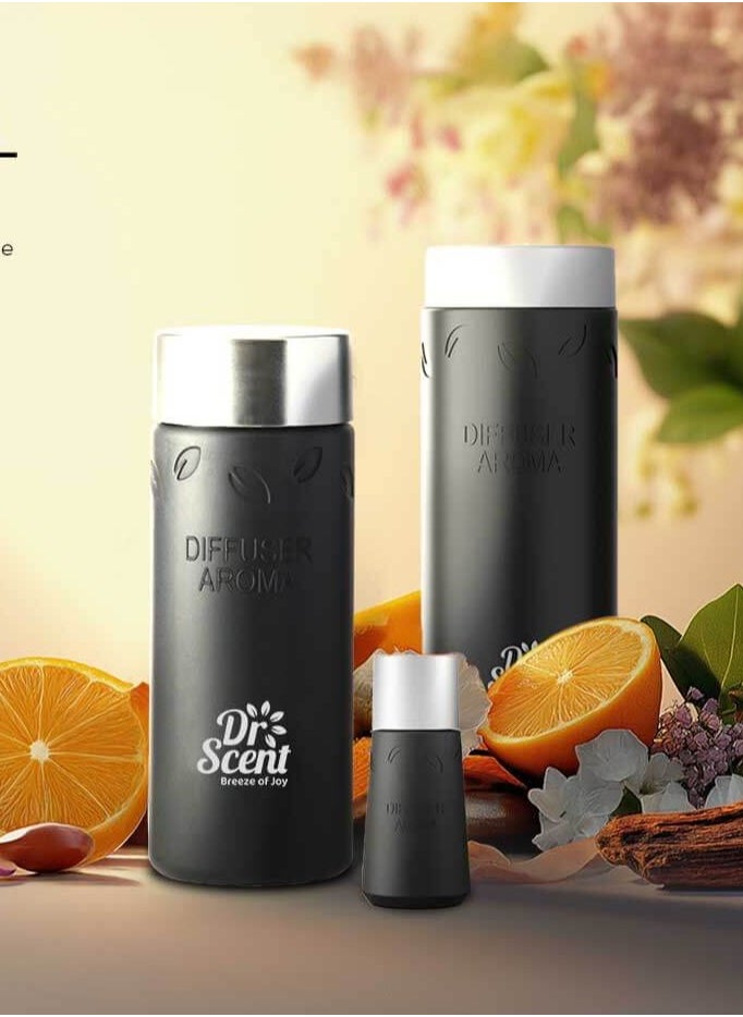 Dr Scent Diffuser Aroma Crystal, Feel the Distinctive Notes of Apple Juice, with Fresh Sicilian Lemon and Notes of Peach, Ending with Strong Notes of Apple Blossom (170ml)