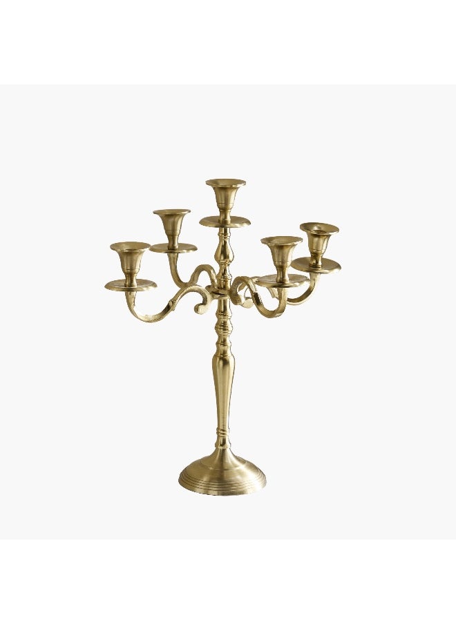 Avya Aluminium 5-Arm Candelabra - 34x34x50.5 cm