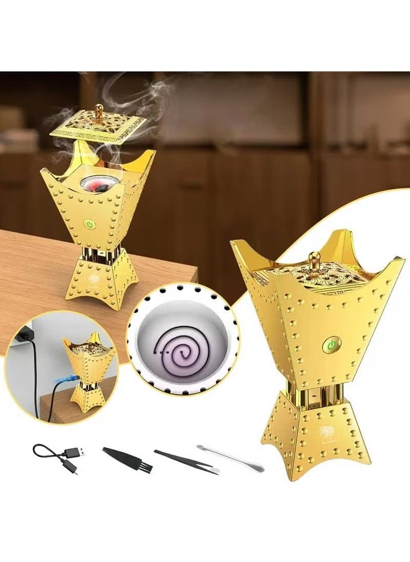 Electronic Incense Burner Cordless Oud Censer Rechargeable Aromatherapy Machine Arabic Incense Holder