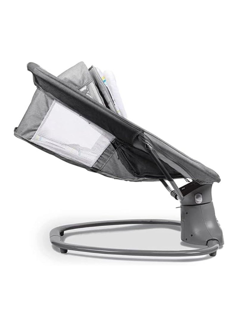 3-in-1 Electric Baby Rocker and Bouncer with Canopy, Soothing Music & Hanging Toys –