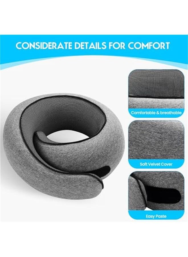 2024 New Memory Foam Travel Pillow for Airplanes,Neck Pillow for Traveling,Neck Plus Travel Pillow,Neck Plus Travel Neck Pillow