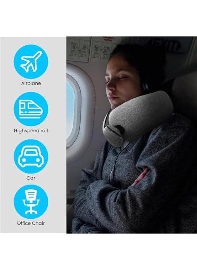 2024 New Memory Foam Travel Pillow for Airplanes,Neck Pillow for Traveling,Neck Plus Travel Pillow,Neck Plus Travel Neck Pillow