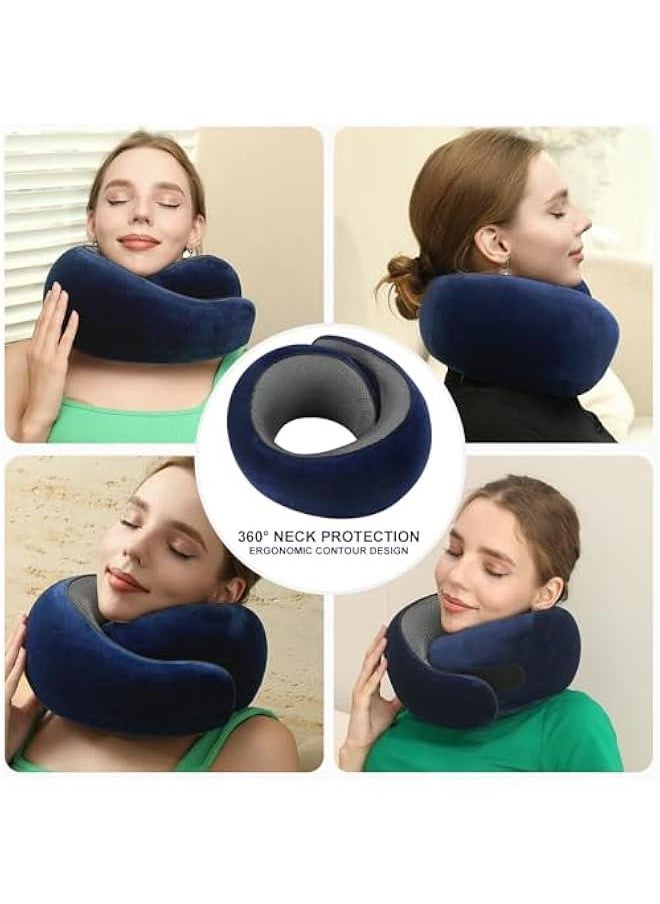 2024 New Memory Foam Travel Pillow for Airplanes,Neck Pillow for Traveling,Neck Plus Travel Pillow,Neck Plus Travel Neck Pillow