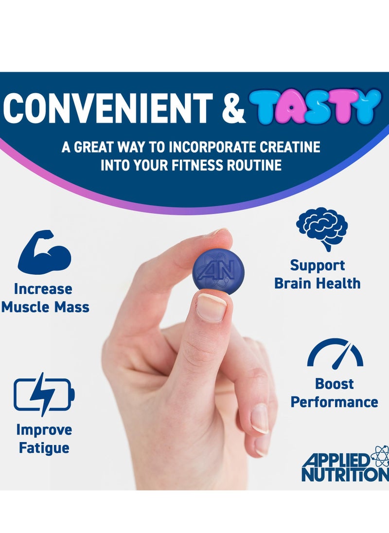 Creatine Gummies, Millions Blackcurant, 80 Gummies (400 Grams) 3000mg Creatine Monohydrate Per Serving