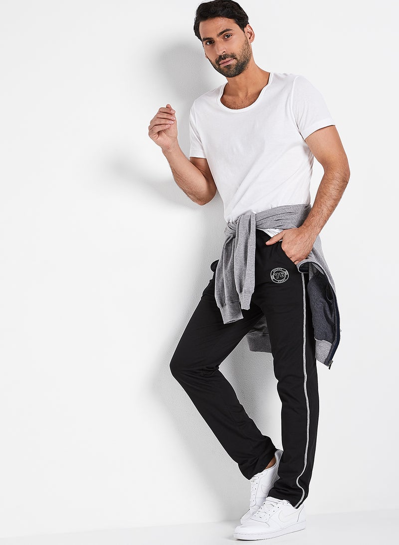 Pocket Detailed Sweatpants Black/Grey/White