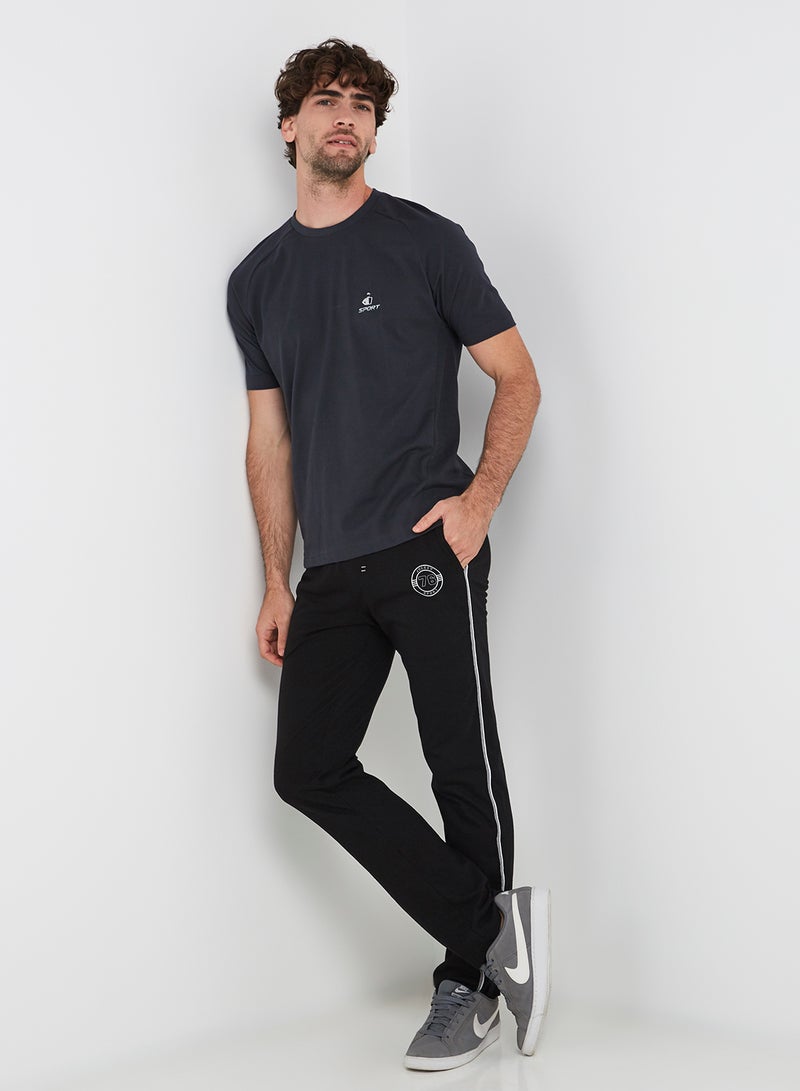 Pocket Detailed Sweatpants Black/Grey/White