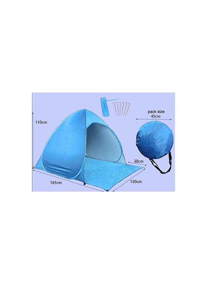 Portable Outdoors Beach Tent Automatic Pop Up Anti UV Beach Tent