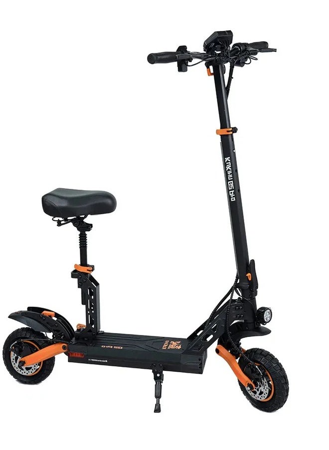 KugooKirin G2 Pro Electric Scooter: High-Performance 45KM/H Speed, 50KM Range, 120Kg Capacity, 9-Inch Rubber Tires, 8OOW Motor, IPX4 Waterproof, Detachable 48V 15Ah Battery