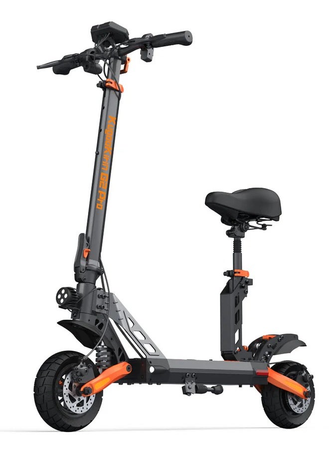 KugooKirin G2 Pro Electric Scooter: High-Performance 45KM/H Speed, 50KM Range, 120Kg Capacity, 9-Inch Rubber Tires, 8OOW Motor, IPX4 Waterproof, Detachable 48V 15Ah Battery