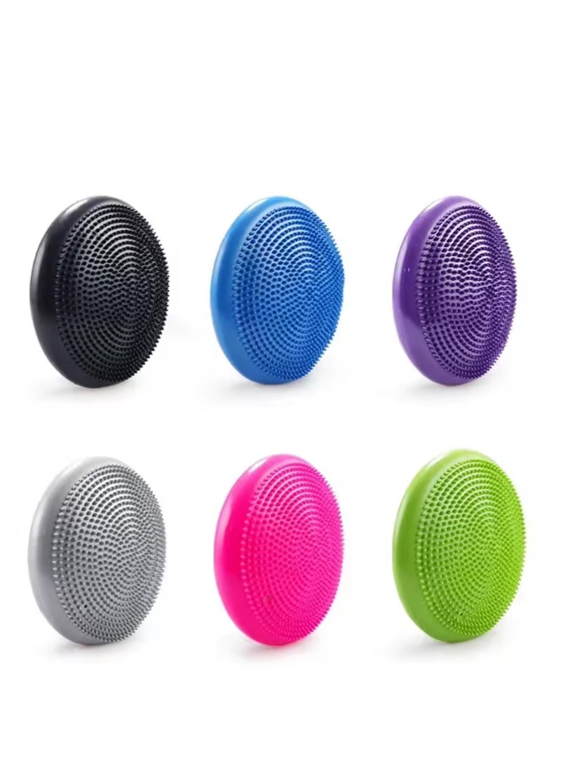 Inflatable Yoga Massage Ball Durable Universal Sports Gym Fitness Yoga Wobble Stability Balance Disc Massage Cushion Mat