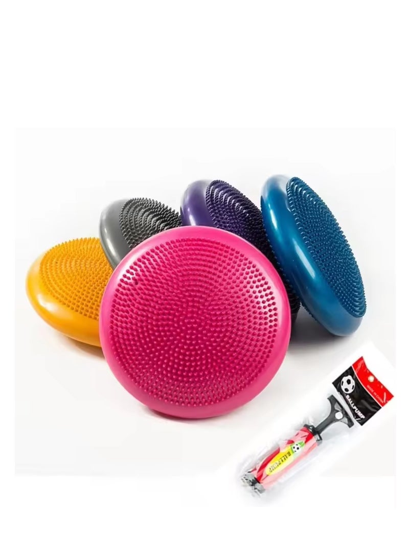 Inflatable Yoga Massage Ball Durable Universal Sports Gym Fitness Yoga Wobble Stability Balance Disc Massage Cushion Mat
