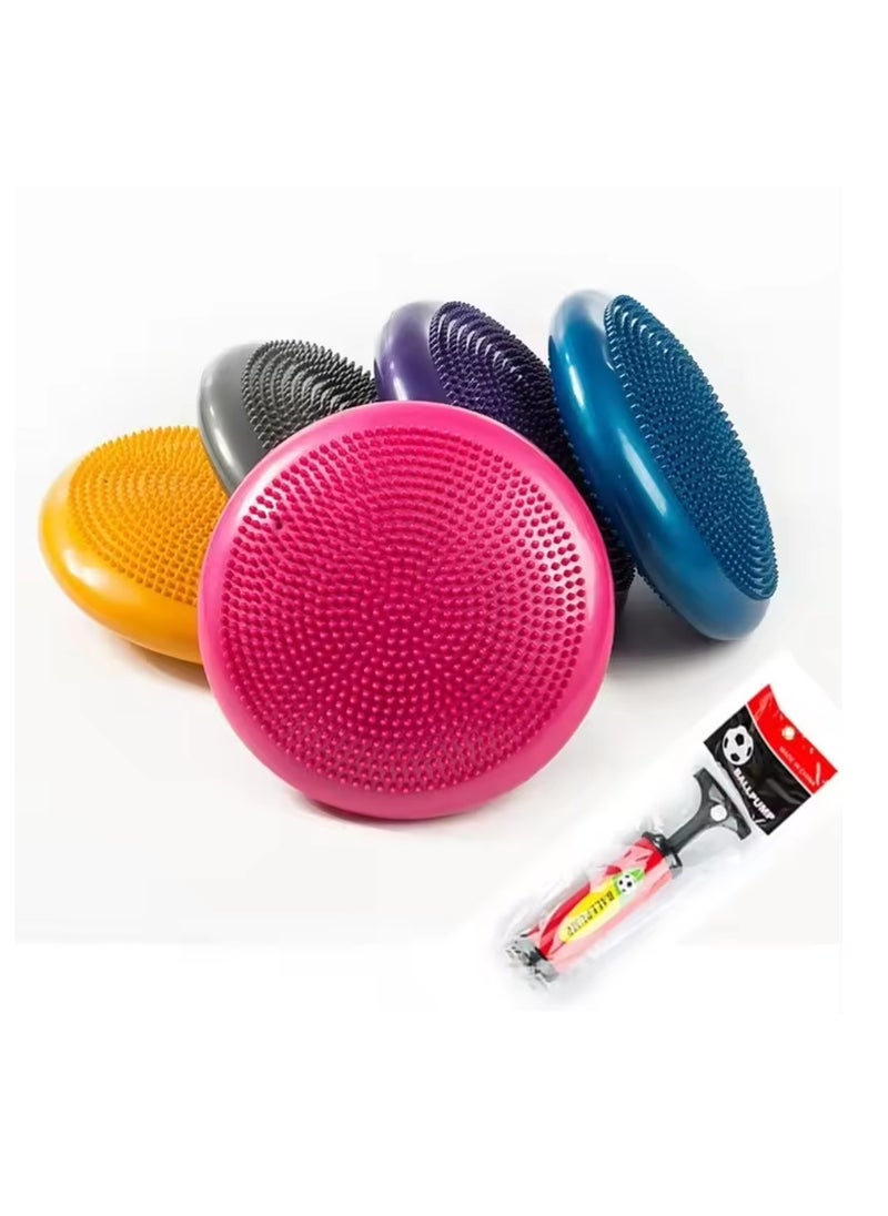 Inflatable Yoga Massage Ball Durable Universal Sports Gym Fitness Yoga Wobble Stability Balance Disc Massage Cushion Mat