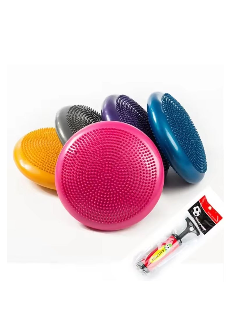 Inflatable Yoga Massage Ball Durable Universal Sports Gym Fitness Yoga Wobble Stability Balance Disc Massage Cushion Mat