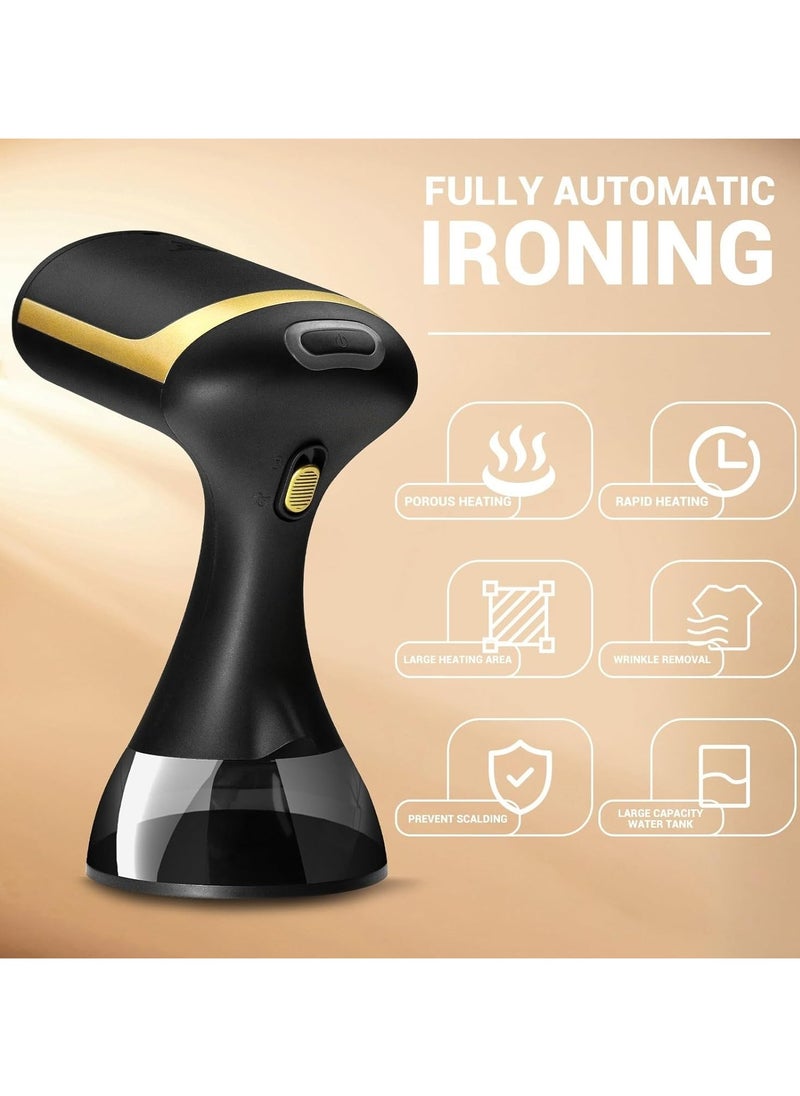 Steamer For Clothes, Handheld Garment Steamer, Vertical and horizontal ironing, Clothing Steam Iron, Dry Steam, Fabric Brush included